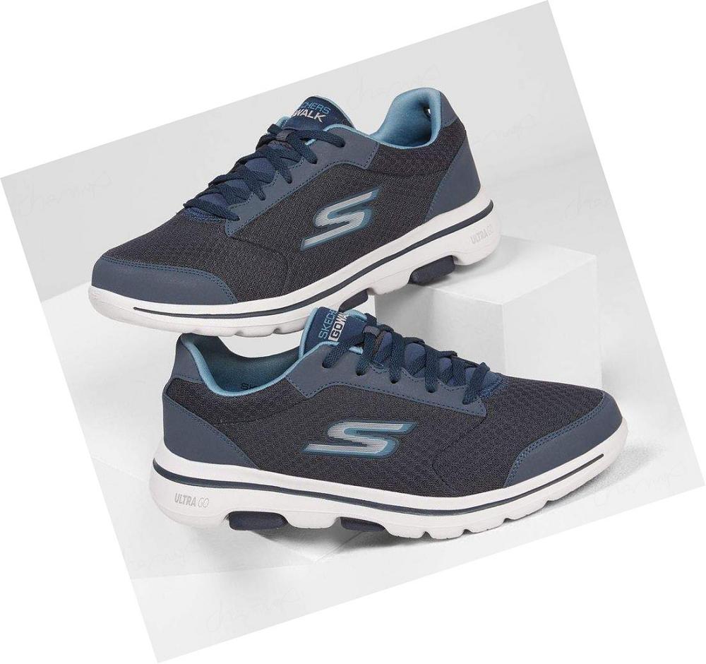 Zapatillas Para Caminar Skechers GOwalk 5 - Qualify Hombre Azul Marino | A03TA_AR