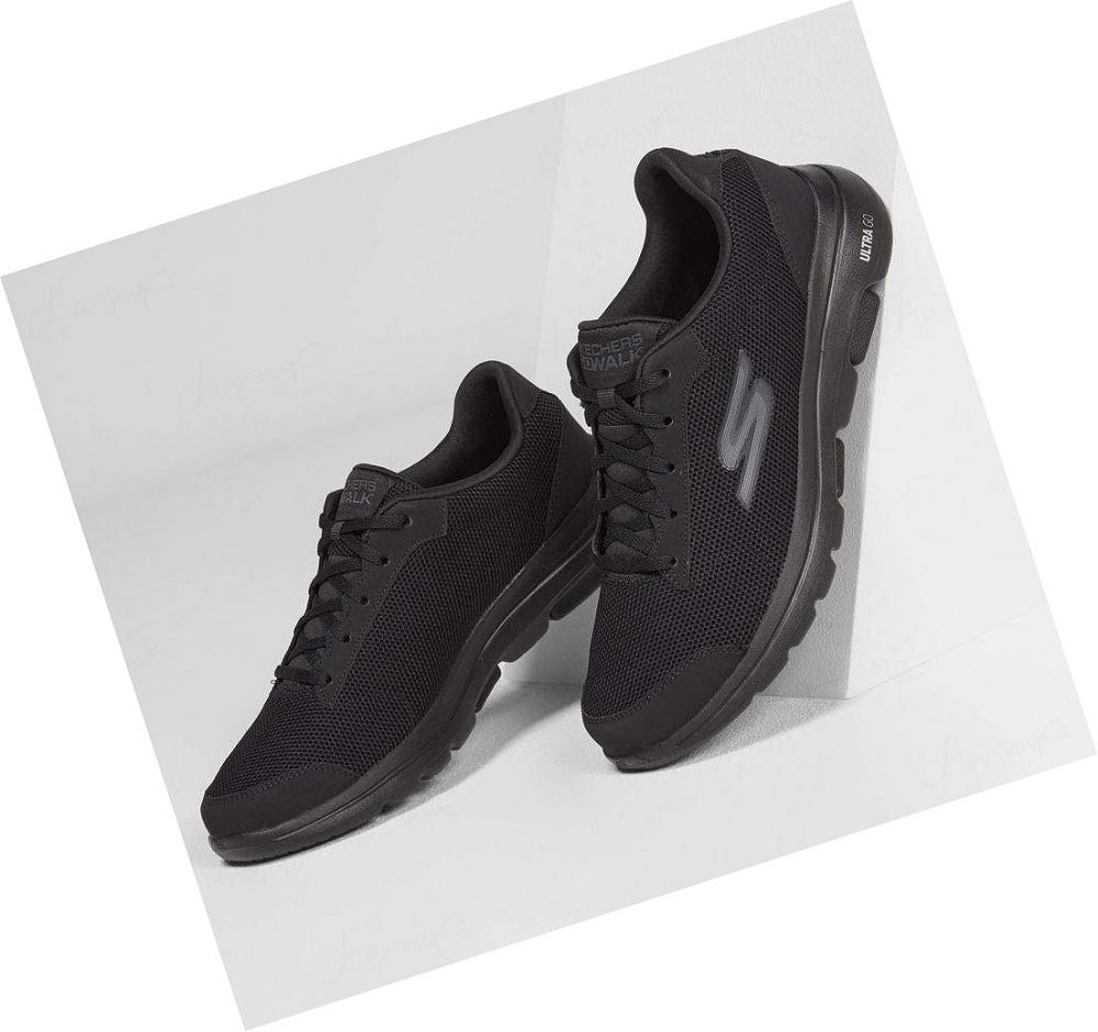 Zapatillas Para Caminar Skechers GOwalk 5 - Demitasse Hombre Negras | A156B_AR