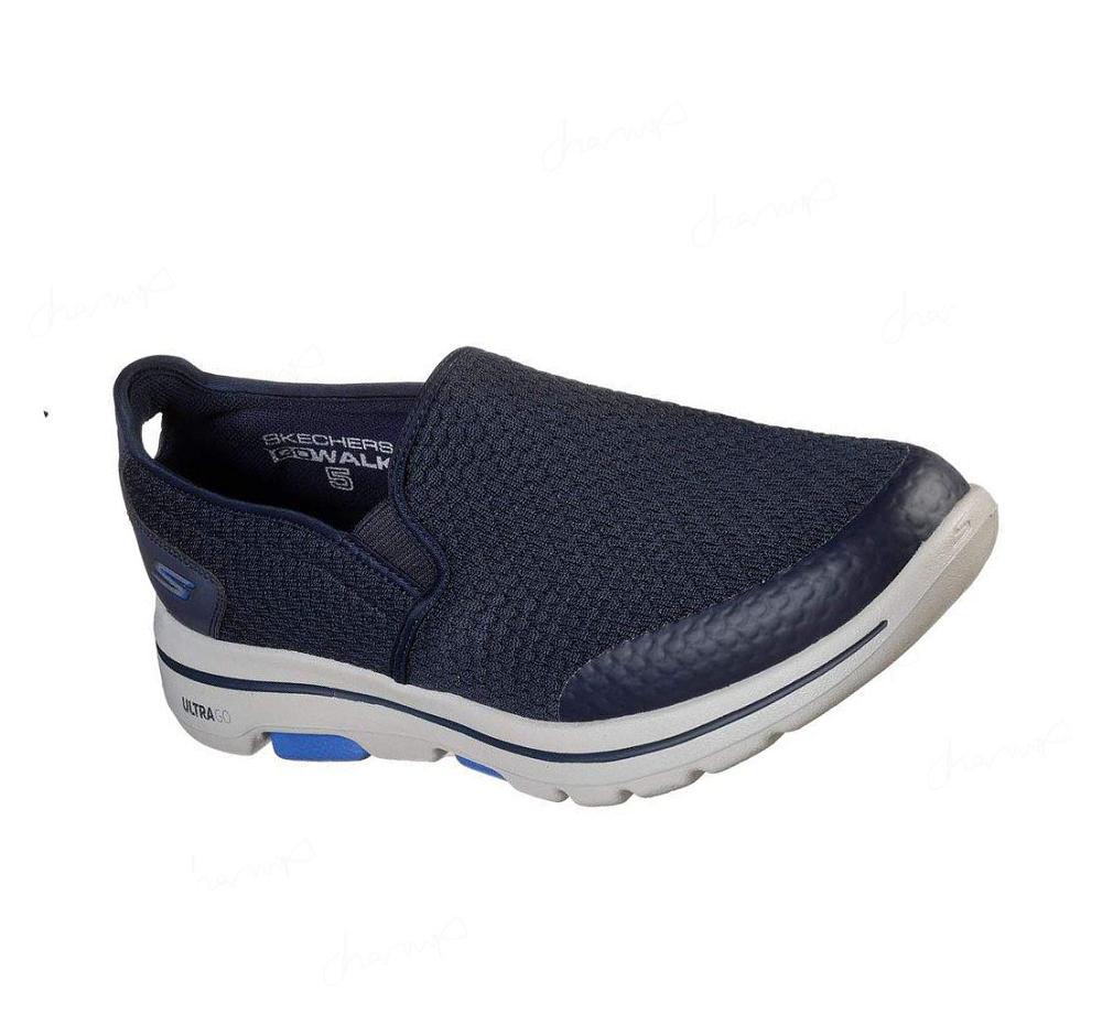 Zapatillas Para Caminar Skechers GOwalk 5 - Apprize Hombre Azul Marino | A206R_AR