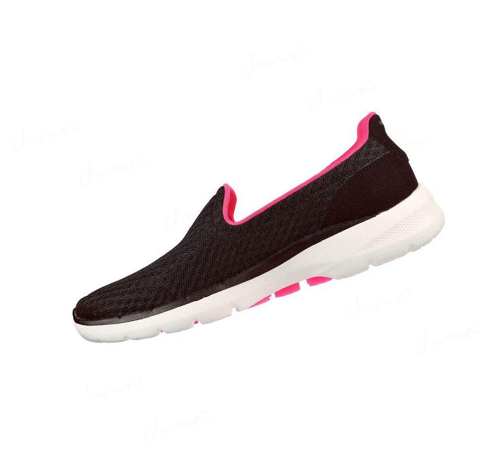 Zapatillas Para Caminar Skechers GOwalk 6 - Big Splash Mujer Negras Rosas | T3198_AR