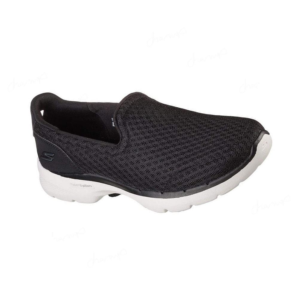 Zapatillas Para Caminar Skechers GOwalk 6 - Big Splash Mujer Negras Blancas | T322C_AR