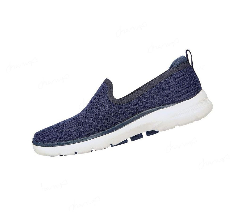 Zapatillas Para Caminar Skechers GOwalk 6 - Clear Virtue Mujer Azul Marino | T3590_AR