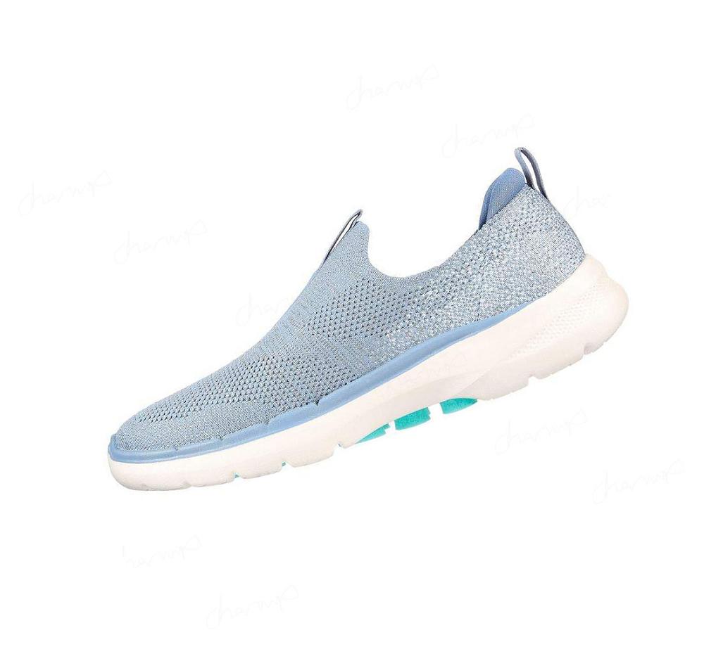 Zapatillas Para Caminar Skechers GOwalk 6 - Glimmering Mujer Azules Turquesa | T38AA_AR