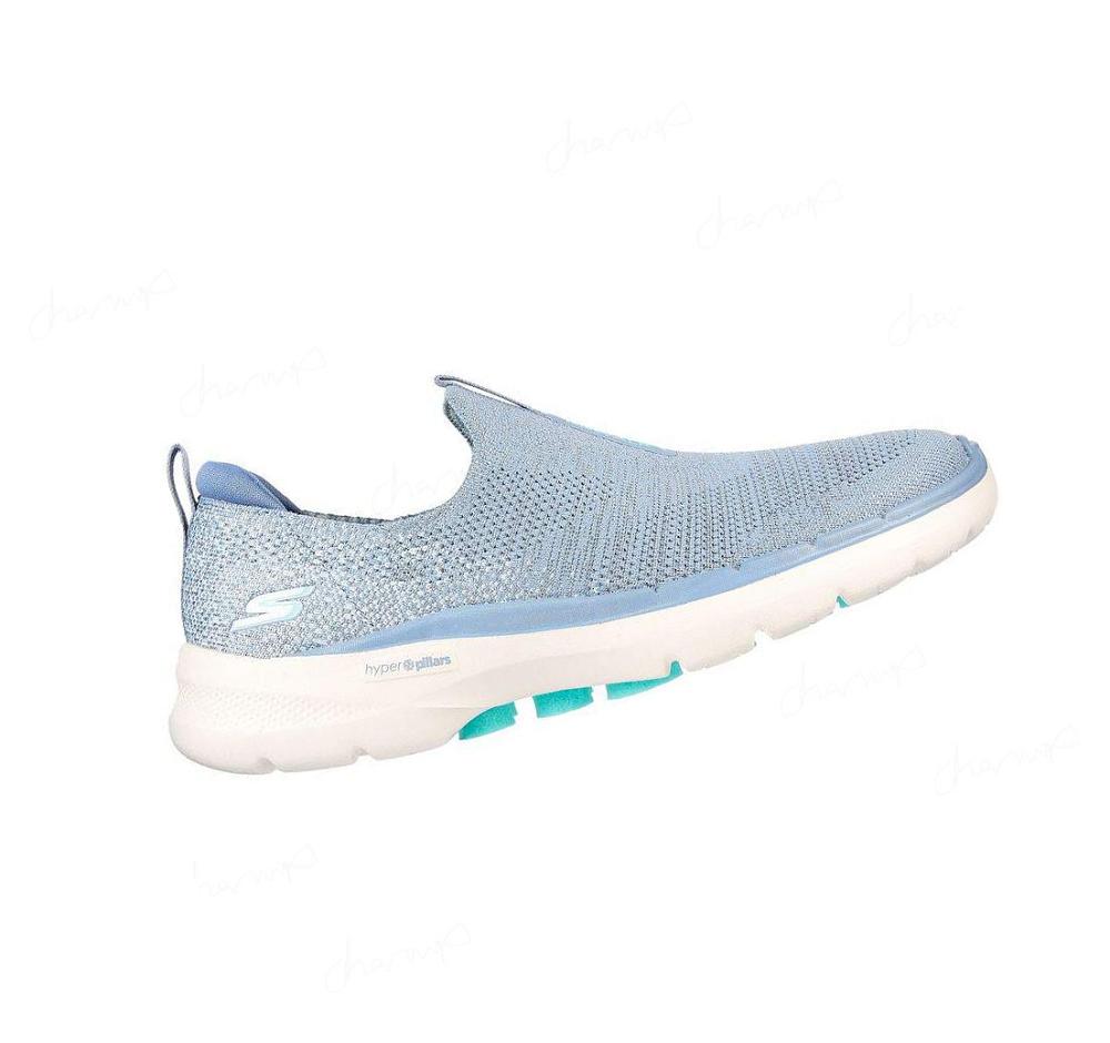 Zapatillas Para Caminar Skechers GOwalk 6 - Glimmering Mujer Azules Turquesa | T38AA_AR