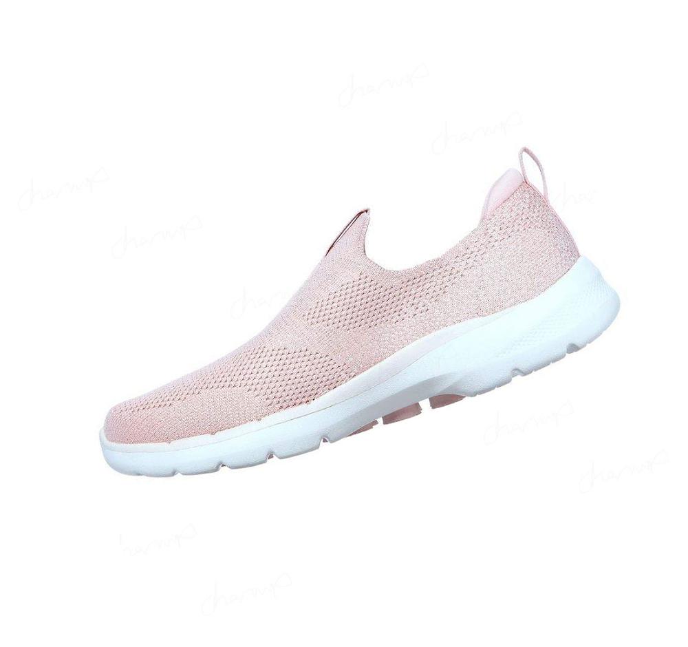 Zapatillas Para Caminar Skechers GOwalk 6 - Glimmering Mujer Rosas Claro | T39AS_AR