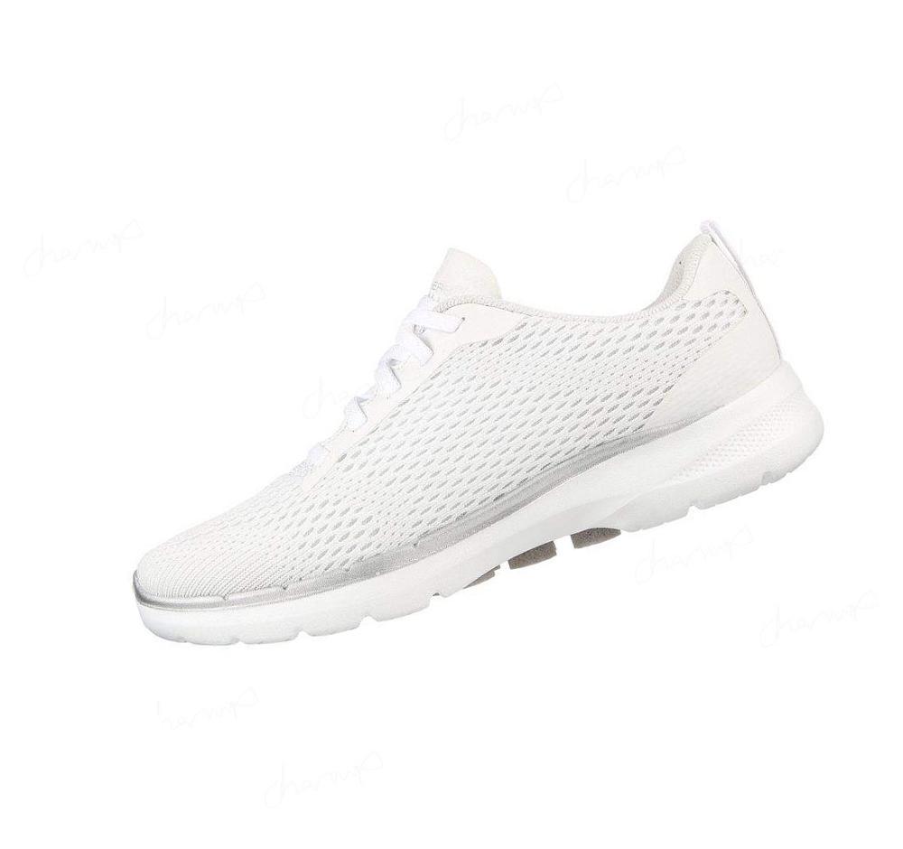 Zapatillas Para Caminar Skechers GOwalk 6 - Bold Vision Mujer Blancas | T3AA0_AR