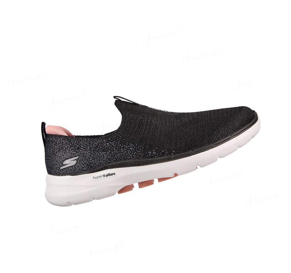 Zapatillas Para Caminar Skechers GOwalk 6 - Glimmering Mujer Negras Rosas | T3T2L_AR