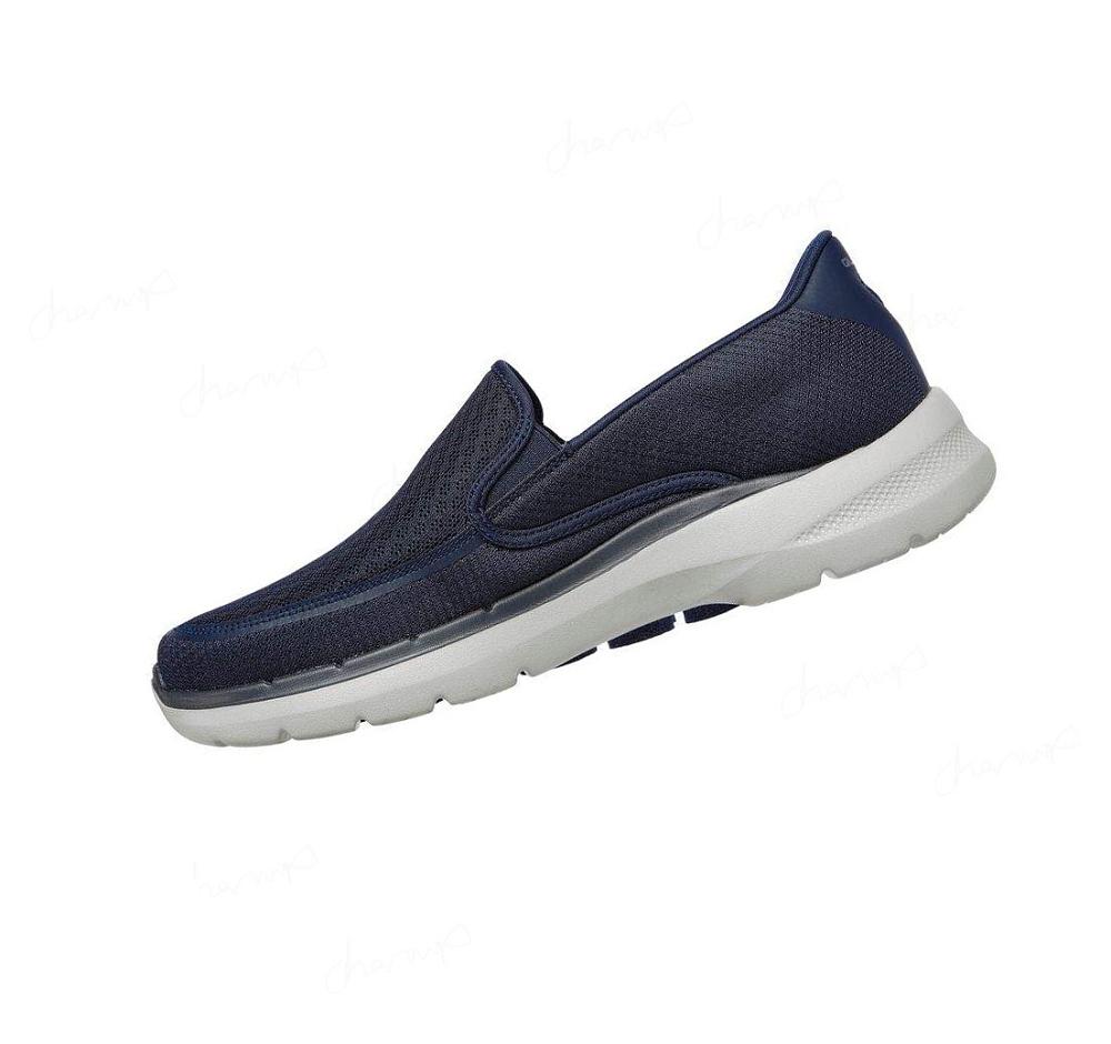 Zapatillas Para Caminar Skechers GOwalk 6 - Orva Hombre Azul Marino | T950R_AR