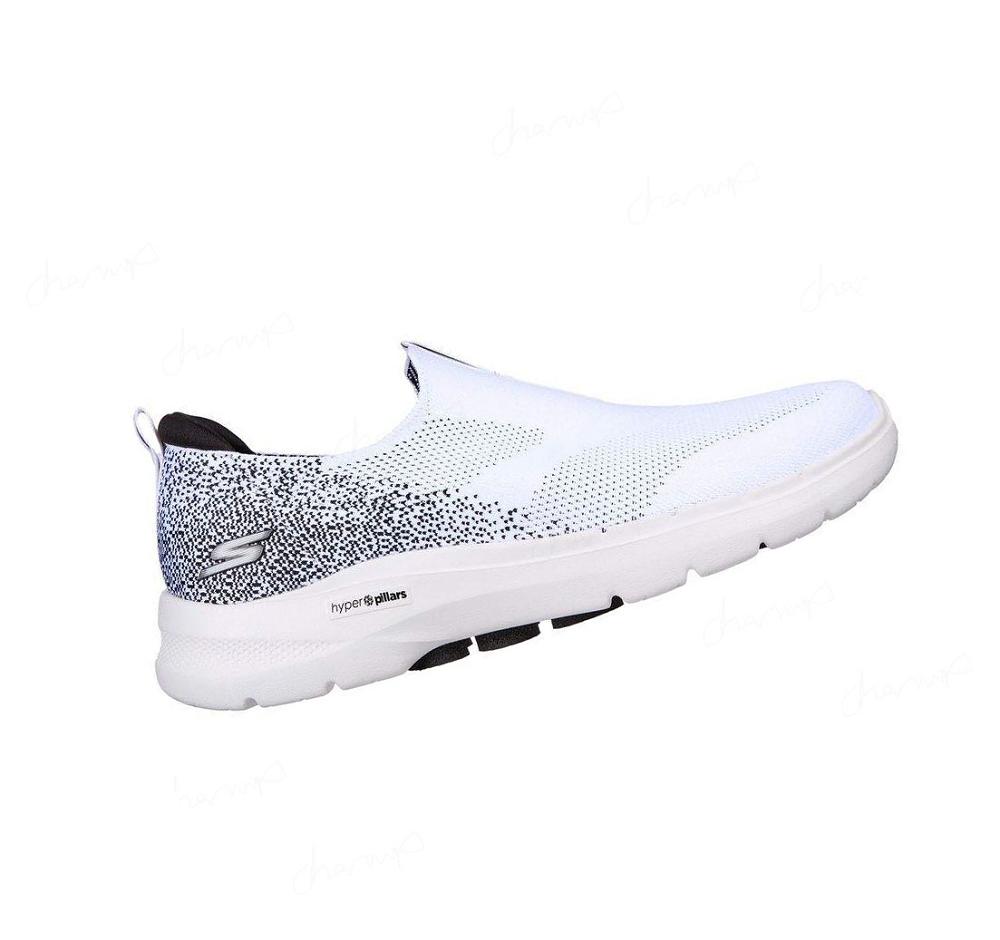 Zapatillas Para Caminar Skechers GOwalk 6 Hombre Blancas Negras | T989A_AR