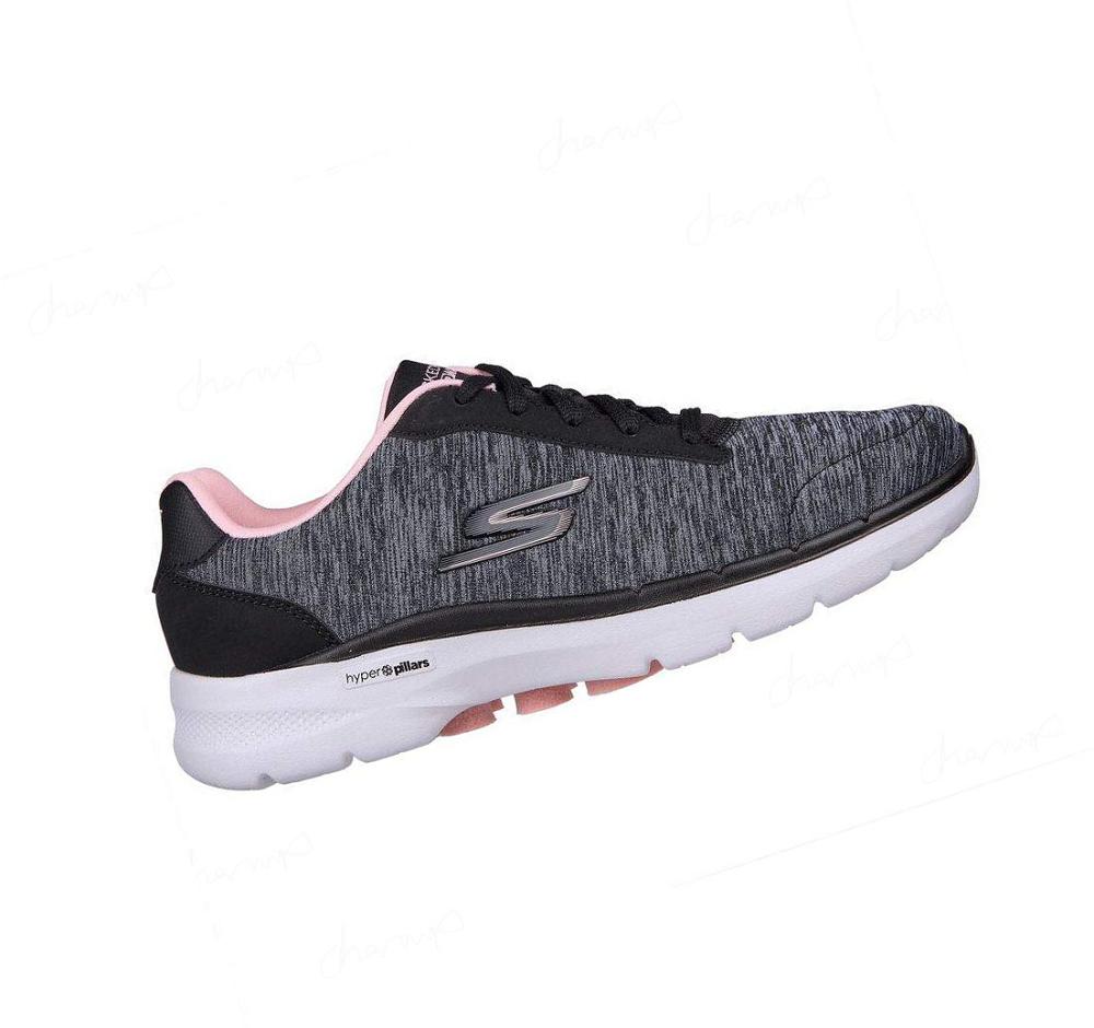 Zapatillas Para Caminar Skechers GOwalk 6 - Magic Melody Mujer Negras Rosas | TA09Q_AR