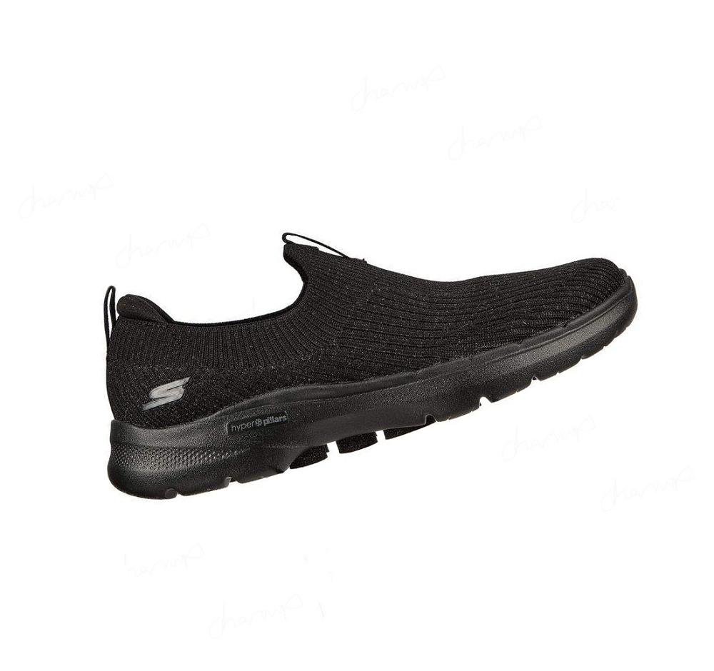 Zapatillas Para Caminar Skechers GOwalk 6 - Ocean Crystal Mujer Negras | TA19X_AR