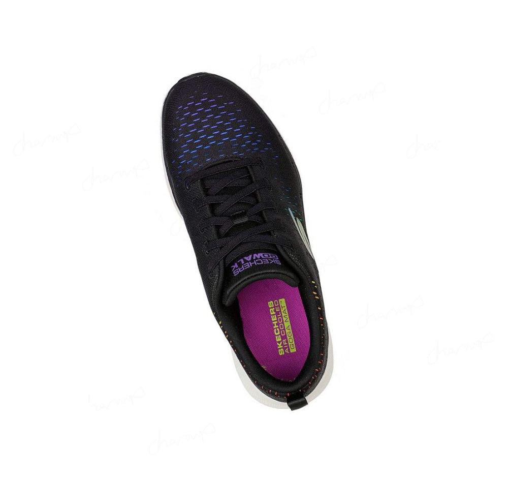 Zapatillas Para Caminar Skechers GOwalk 6 - Vibrant Energy Mujer Negras Multicolor | TA220_AR