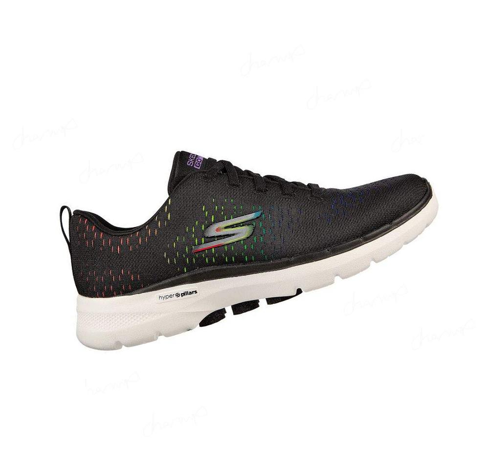 Zapatillas Para Caminar Skechers GOwalk 6 - Vibrant Energy Mujer Negras Multicolor | TA220_AR