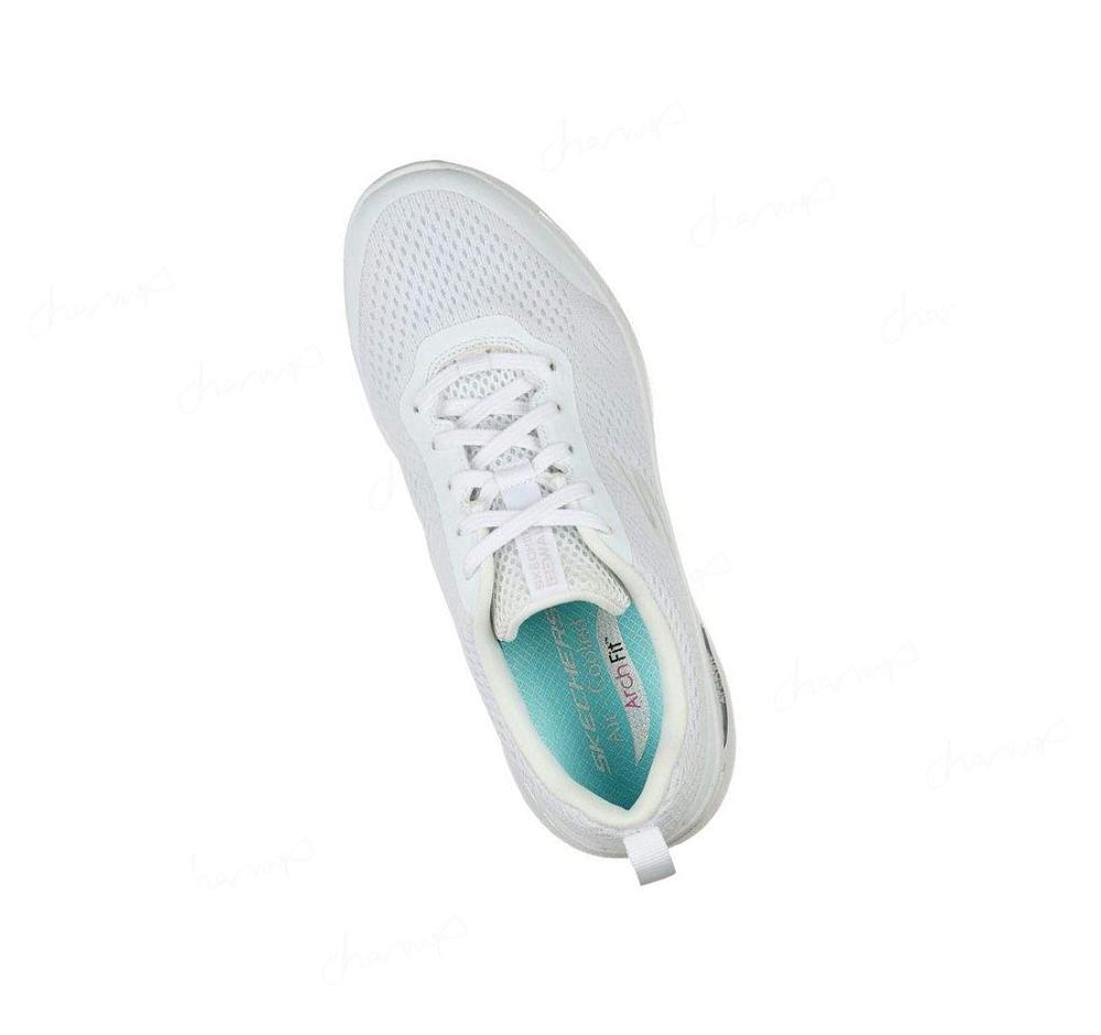 Zapatillas Para Caminar Skechers GOwalk Arch Fit - Motion Breeze Mujer Blancas Plateadas | TA69A_AR