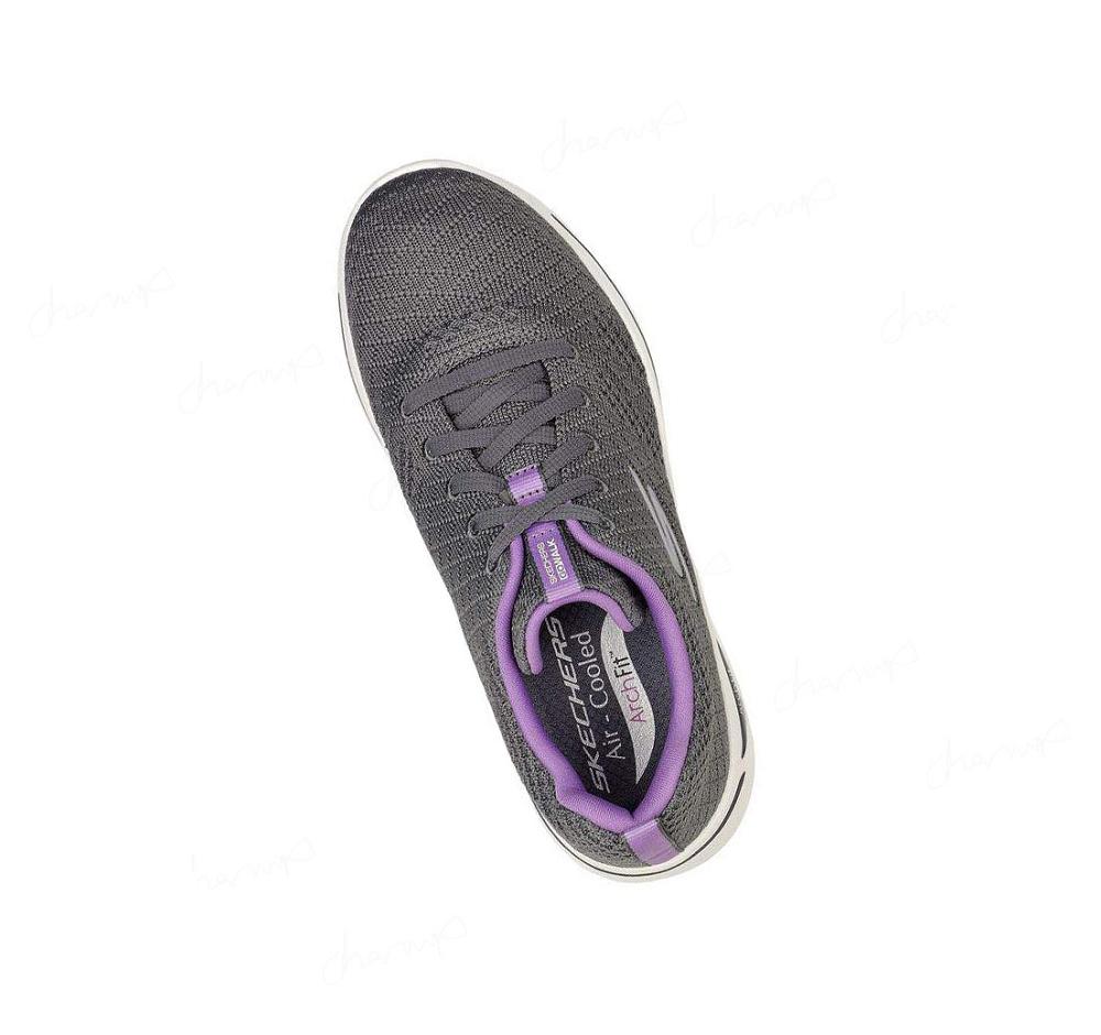 Zapatillas Para Caminar Skechers GOwalk Arch Fit - Unify Mujer Gris Lavanda | TA8AB_AR