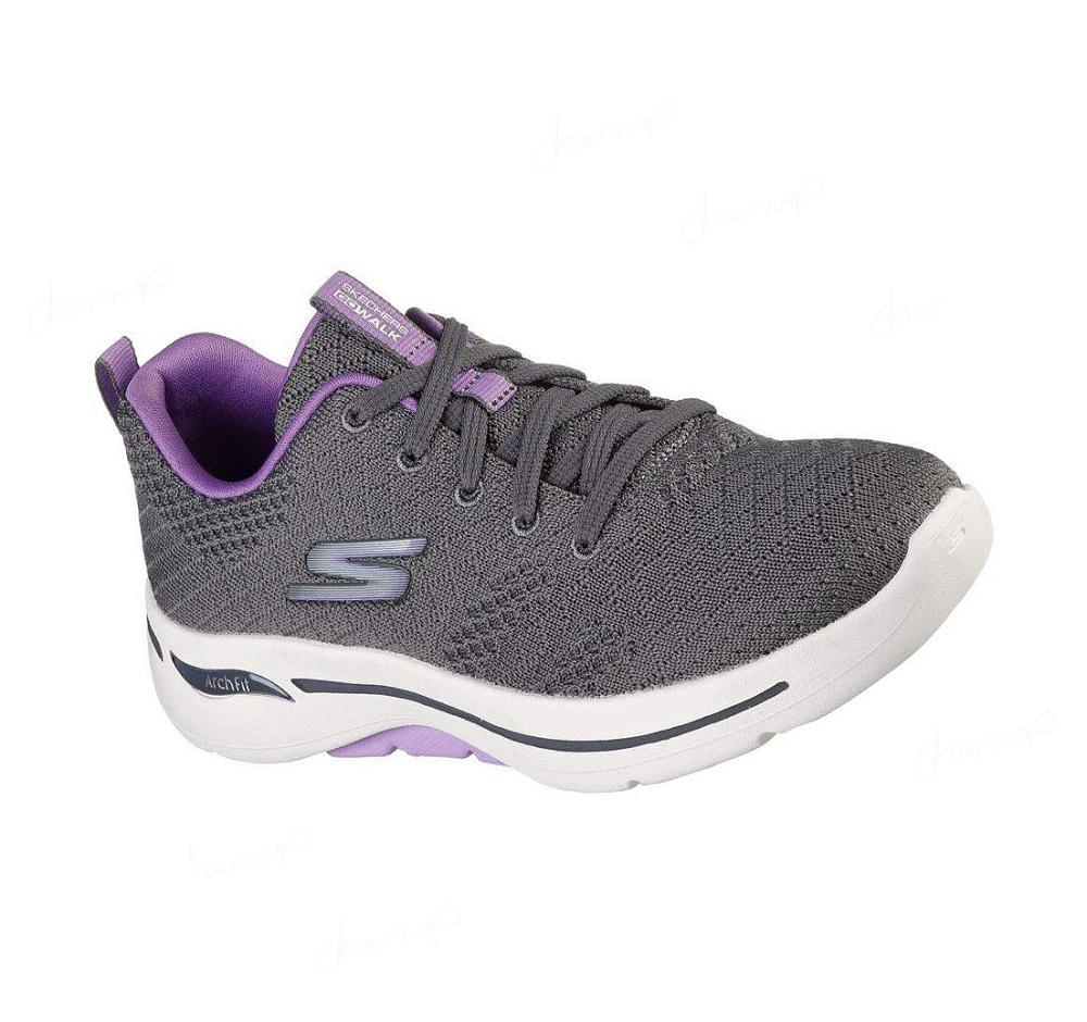 Zapatillas Para Caminar Skechers GOwalk Arch Fit - Unify Mujer Gris Lavanda | TA8AB_AR