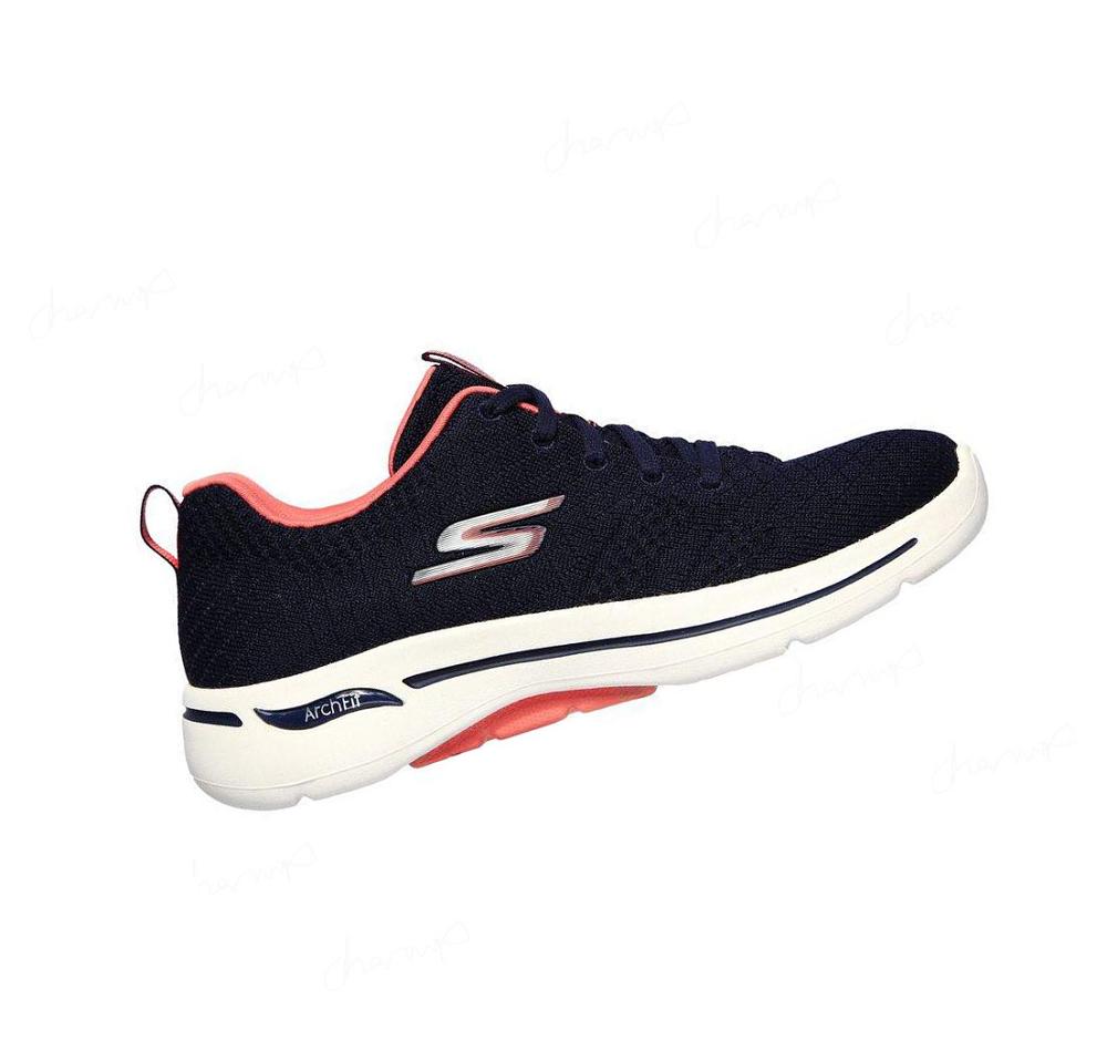 Zapatillas Para Caminar Skechers GOwalk Arch Fit - Unify Mujer Azul Marino Coral | TA9AL_AR