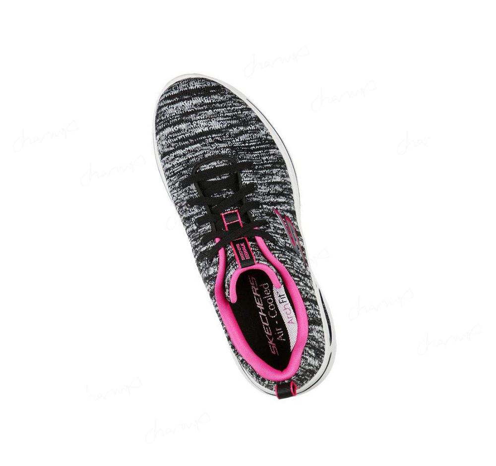 Zapatillas Para Caminar Skechers GOwalk Arch Fit - Glee Mujer Negras Rosas | TAAT3_AR