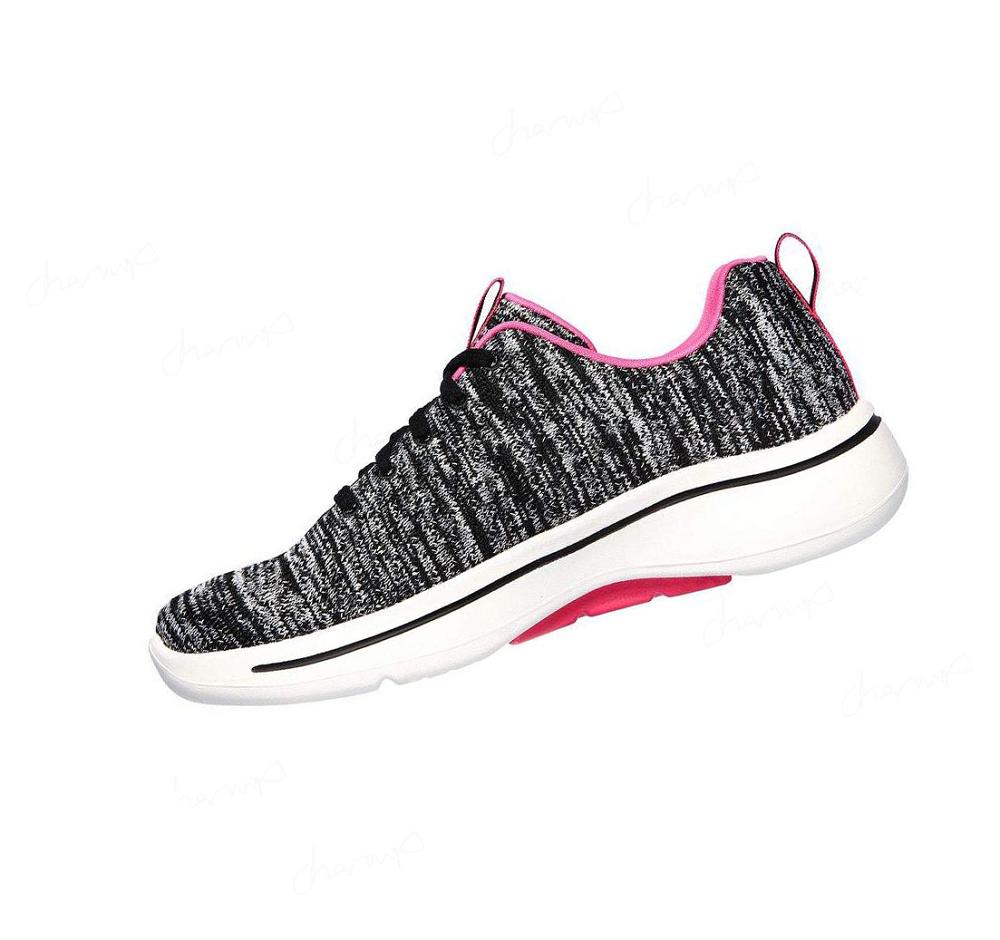 Zapatillas Para Caminar Skechers GOwalk Arch Fit - Glee Mujer Negras Rosas | TAAT3_AR