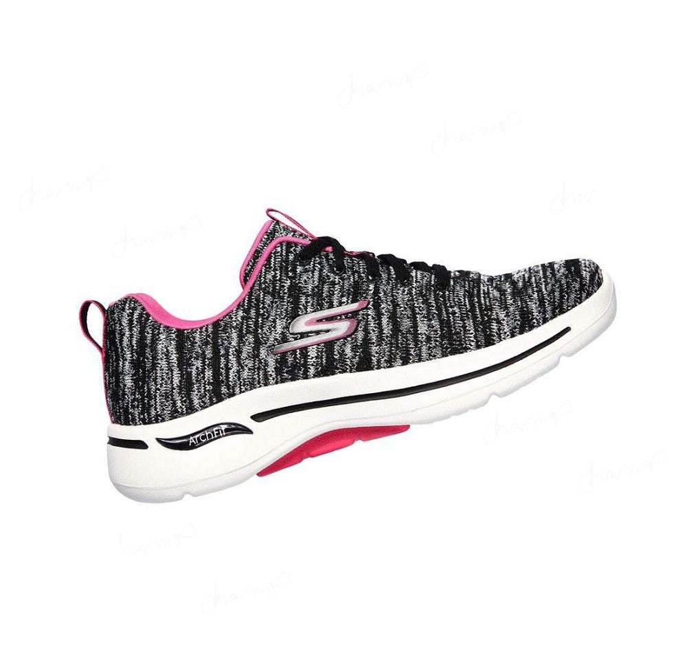 Zapatillas Para Caminar Skechers GOwalk Arch Fit - Glee Mujer Negras Rosas | TAAT3_AR