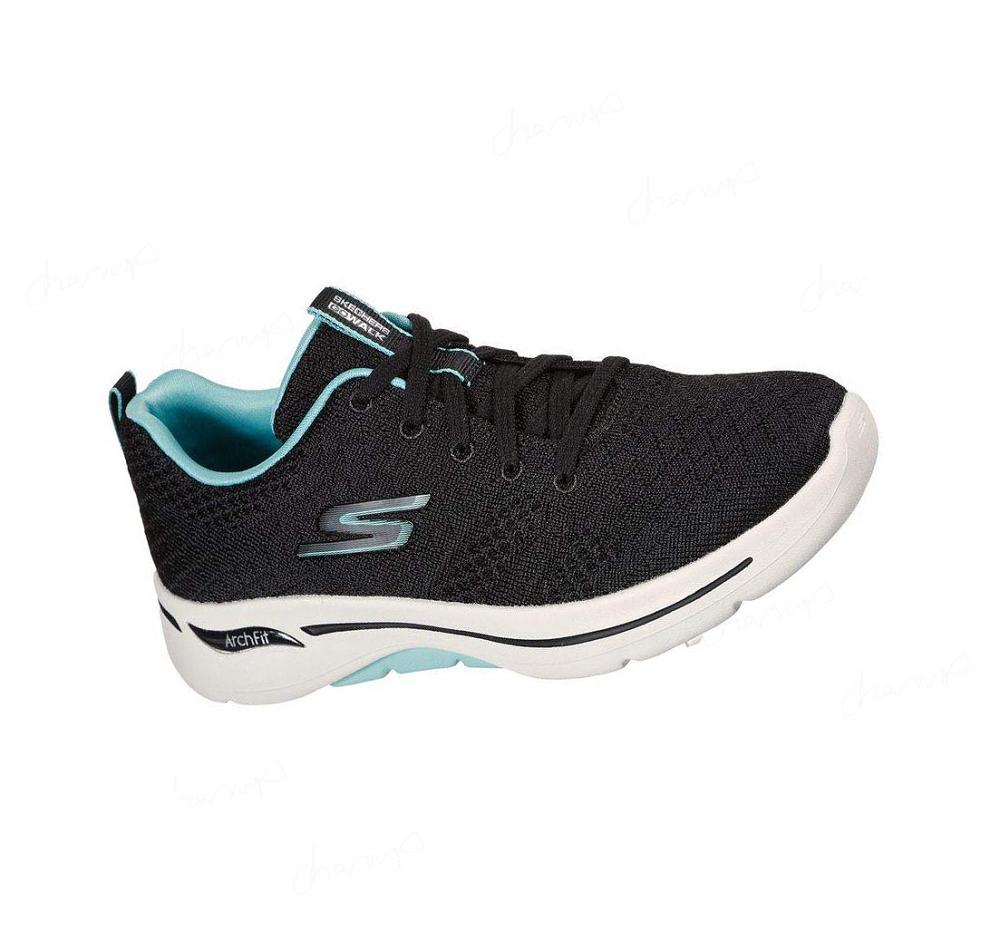 Zapatillas Para Caminar Skechers GOwalk Arch Fit - Unify Mujer Negras Turquesa | TAT2S_AR