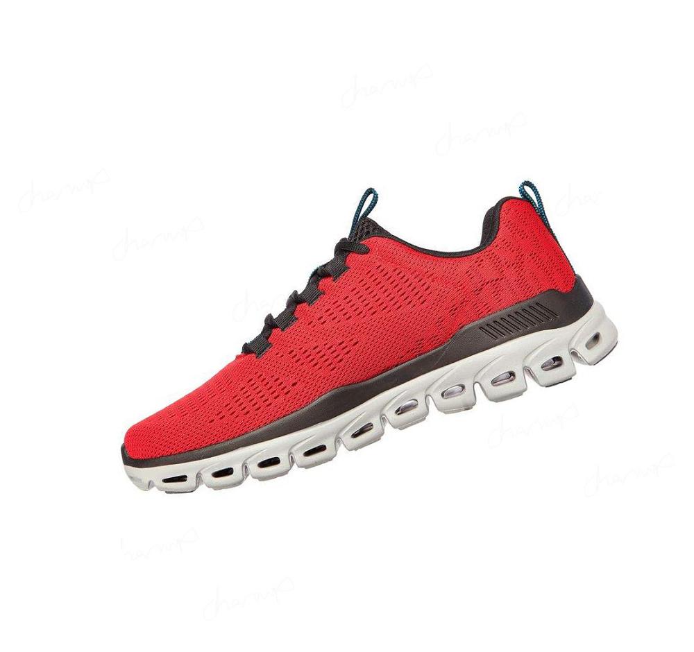 Zapatillas Para Caminar Skechers Glide-Step - Fasten Up Hombre Rojas Negras | 52120_AR