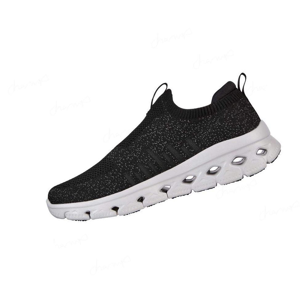 Zapatillas Para Caminar Skechers Glide-Step Flex Hombre Negras Blancas | 663TA_AR