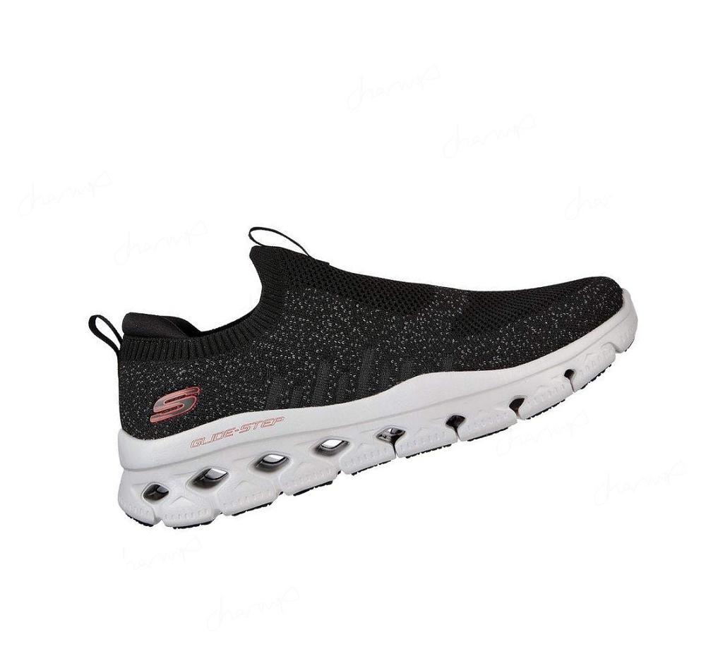 Zapatillas Para Caminar Skechers Glide-Step Flex Hombre Negras Blancas | 663TA_AR