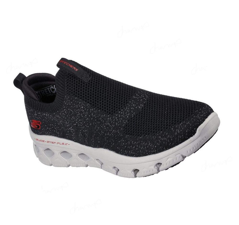 Zapatillas Para Caminar Skechers Glide-Step Flex Hombre Negras Blancas | 663TA_AR