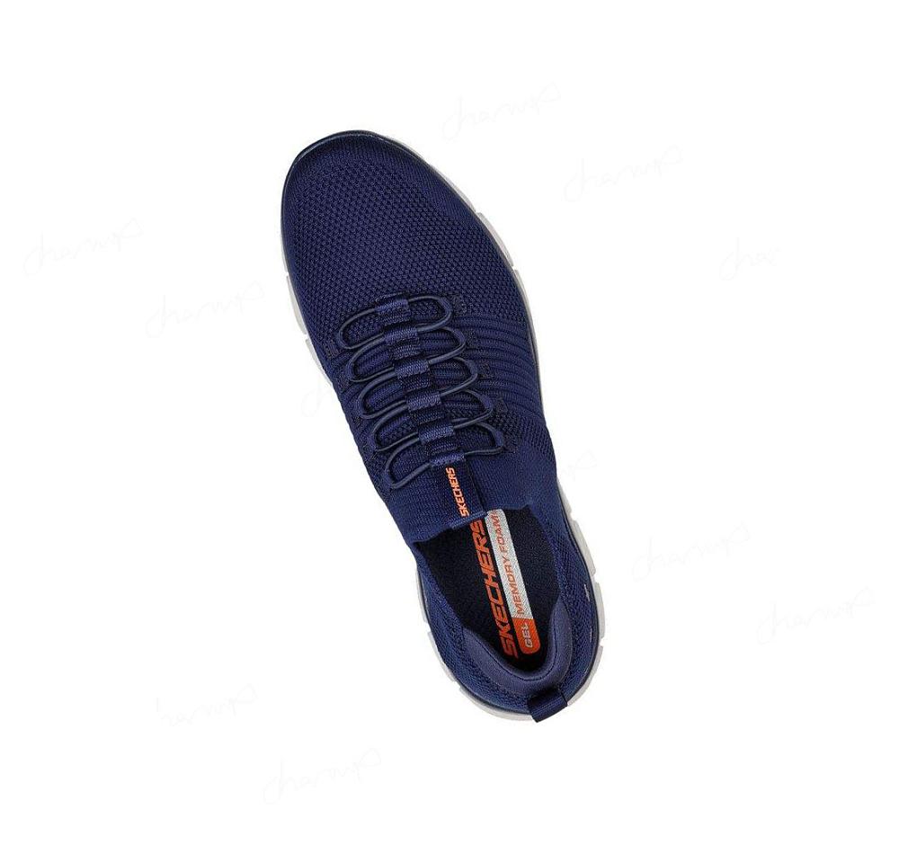 Zapatillas Para Caminar Skechers Glide-Step Flex Hombre Azul Marino | 6650R_AR