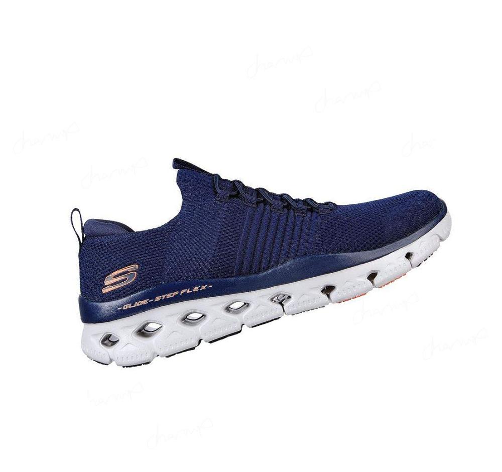 Zapatillas Para Caminar Skechers Glide-Step Flex Hombre Azul Marino | 6650R_AR