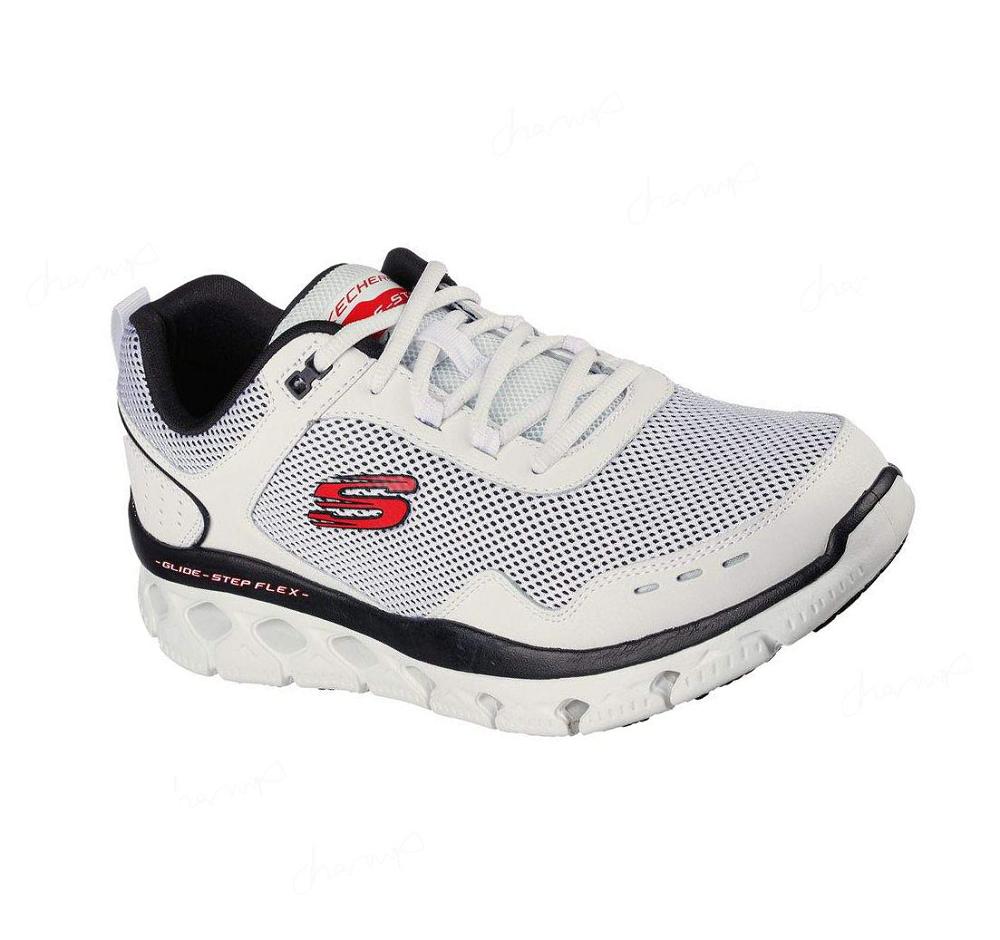 Zapatillas Para Caminar Skechers Glide-Step Flex - Blados Hombre Blancas Negras | 666AL_AR