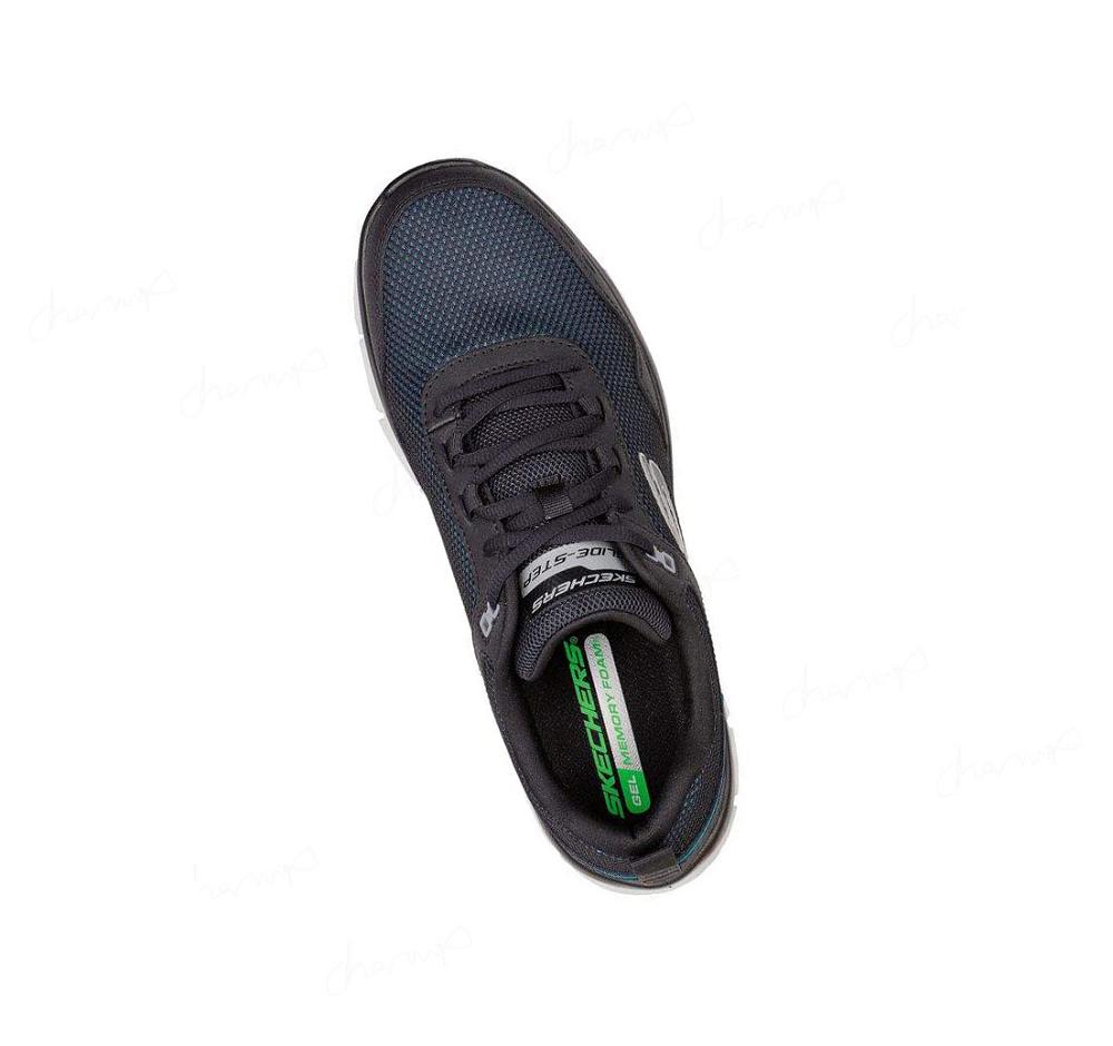 Zapatillas Para Caminar Skechers Glide-Step Flex - Blados Hombre Negras | 66T5E_AR