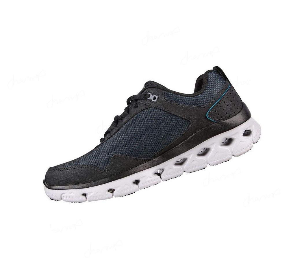 Zapatillas Para Caminar Skechers Glide-Step Flex - Blados Hombre Negras | 66T5E_AR