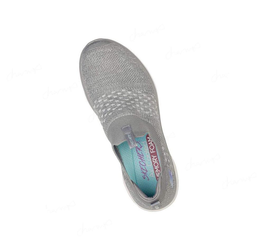 Zapatillas Para Caminar Skechers Glide-Step Deporte - Lively Glow Mujer Gris | 6819A_AR