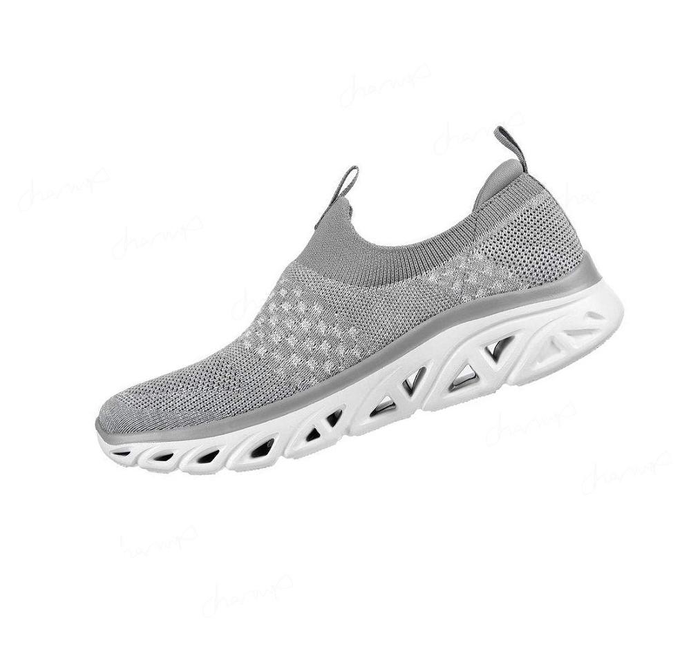 Zapatillas Para Caminar Skechers Glide-Step Deporte - Lively Glow Mujer Gris | 6819A_AR