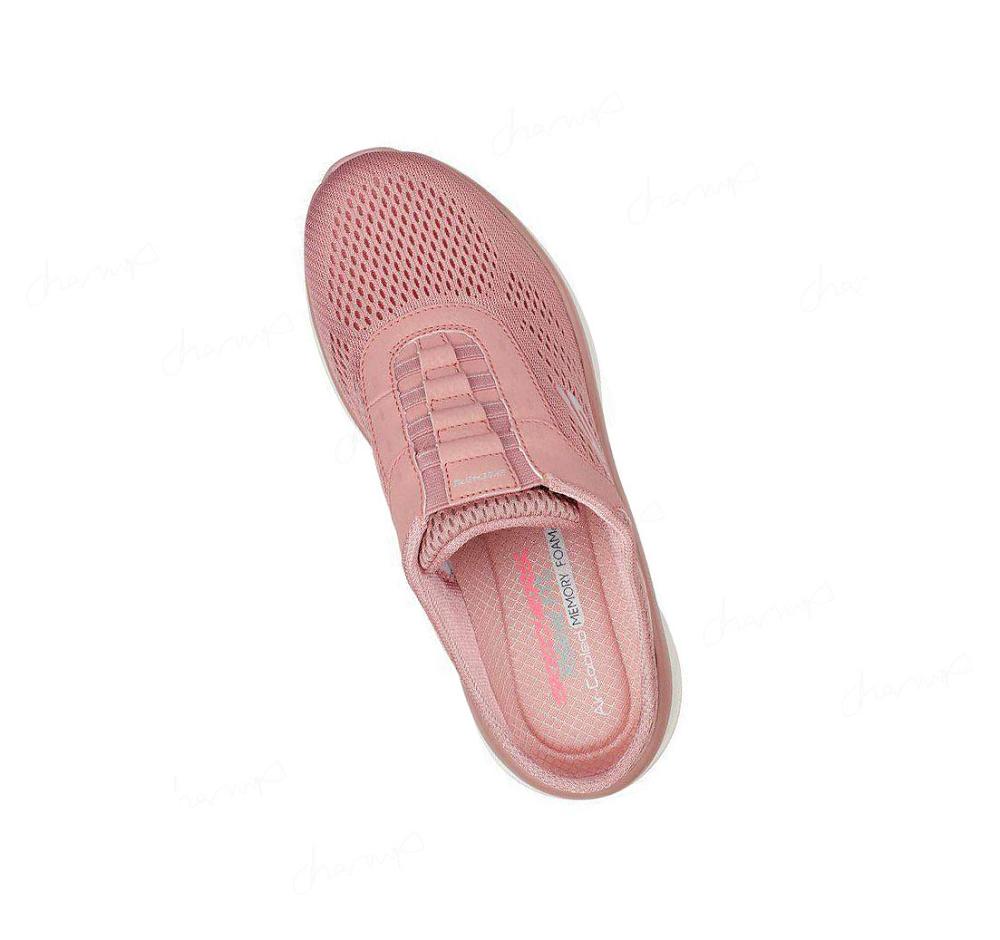 Zapatillas Para Caminar Skechers Relaxed Fit: D'Lux Walker - Calm Aura Mujer Rosas | 3298B_AR