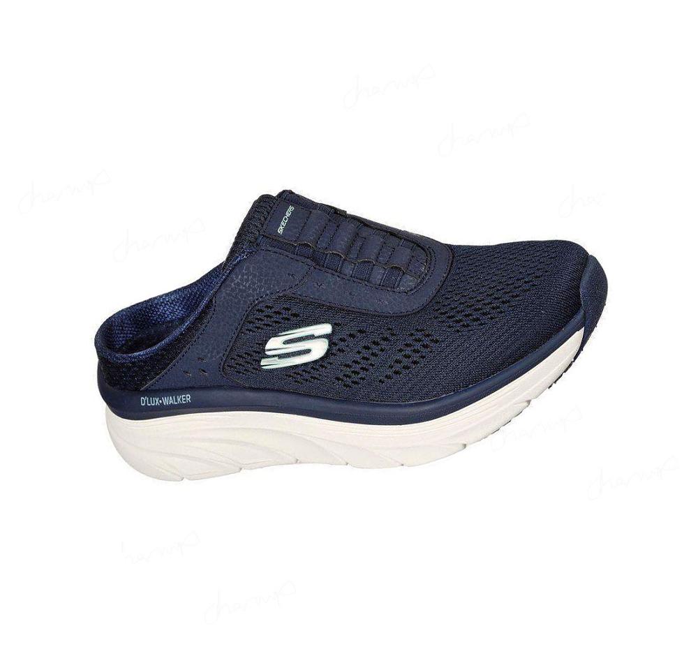 Zapatillas Para Caminar Skechers Relaxed Fit: D\'Lux Walker - Calm Aura Mujer Azul Marino | 32T3D_AR