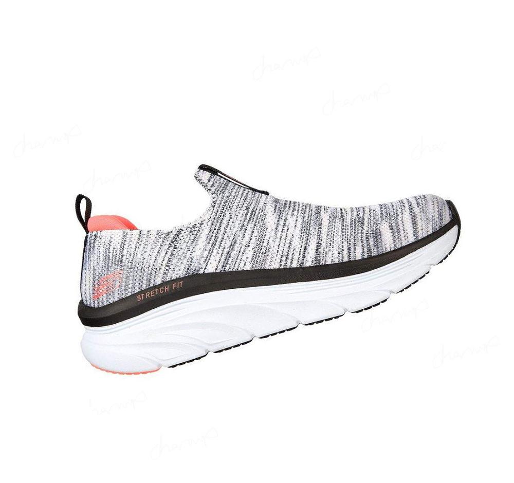 Zapatillas Para Caminar Skechers Relaxed Fit: D'Lux Walker - Rainbow Sky Mujer Blancas Negras | 3598S_AR