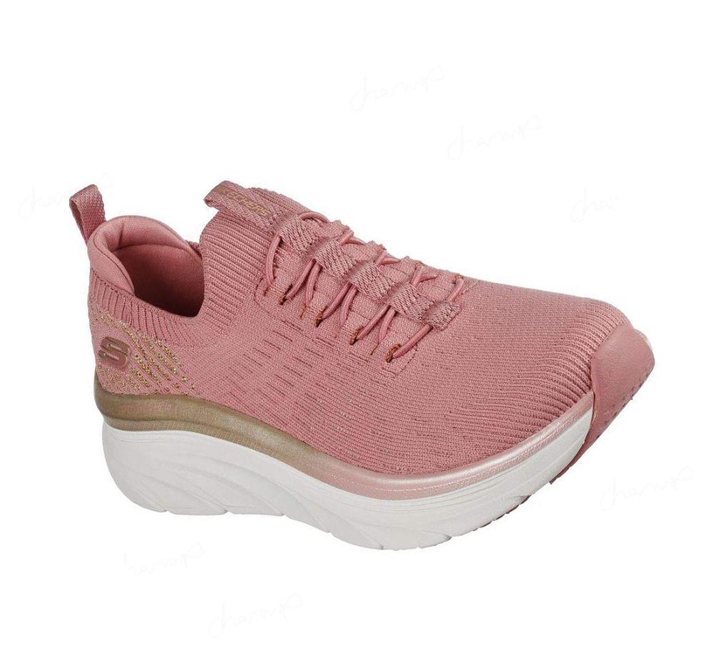 Zapatillas Para Caminar Skechers Relaxed Fit: D\'Lux Walker - Let it Glow Mujer Rosas | 35A80_AR