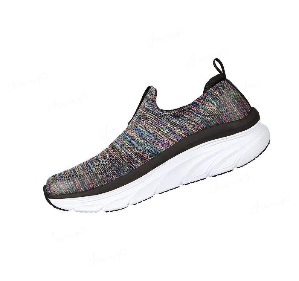 Zapatillas Para Caminar Skechers Relaxed Fit: D'Lux Walker - Rainbow Sky Mujer Negras Multicolor | 35T33_AR