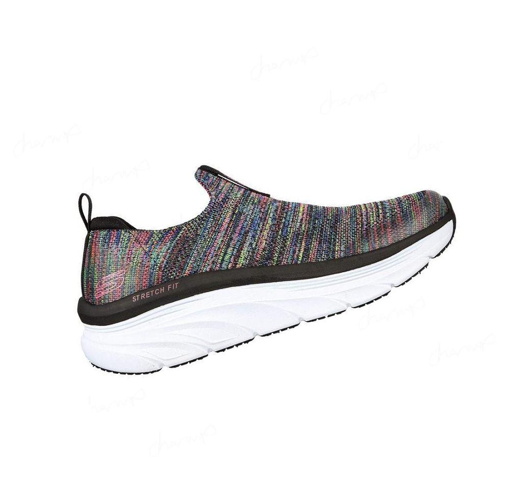 Zapatillas Para Caminar Skechers Relaxed Fit: D'Lux Walker - Rainbow Sky Mujer Negras Multicolor | 35T33_AR