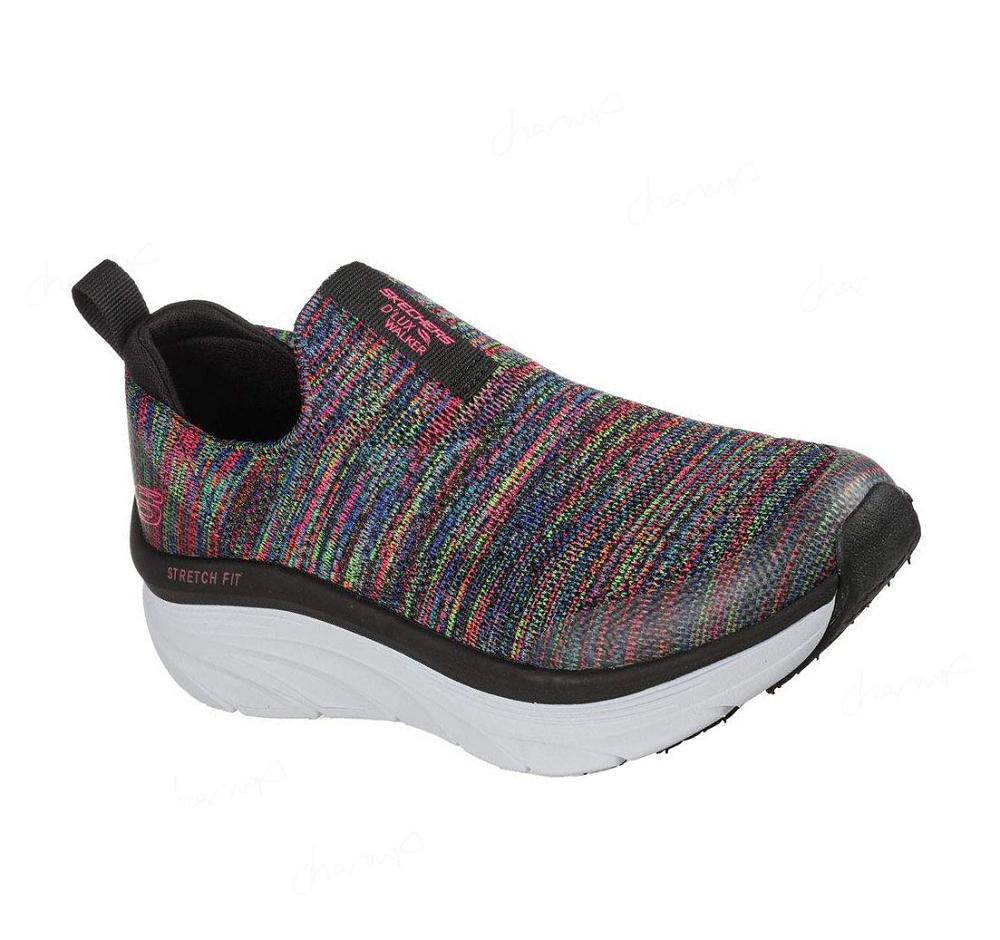 Zapatillas Para Caminar Skechers Relaxed Fit: D\'Lux Walker - Rainbow Sky Mujer Negras Multicolor | 35T33_AR