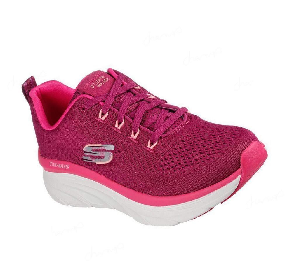 Zapatillas Para Caminar Skechers Relaxed Fit: D\'Lux Walker - Fresh Finesse Mujer Moradas | 3A23D_AR