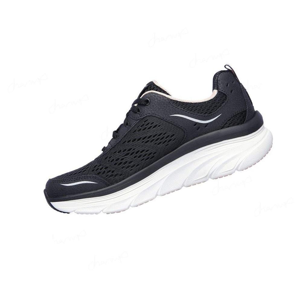 Zapatillas Para Caminar Skechers Relaxed Fit: D'Lux Walker - Infinite Motion Mujer Negras Rosas | 3AA8C_AR