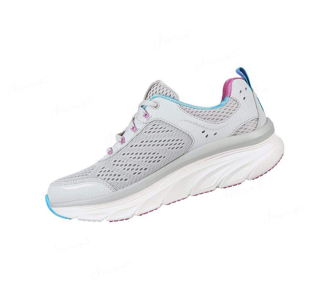 Zapatillas Para Caminar Skechers Relaxed Fit: D'Lux Walker - Infinite Motion Mujer Gris Multicolor | 3AT3B_AR