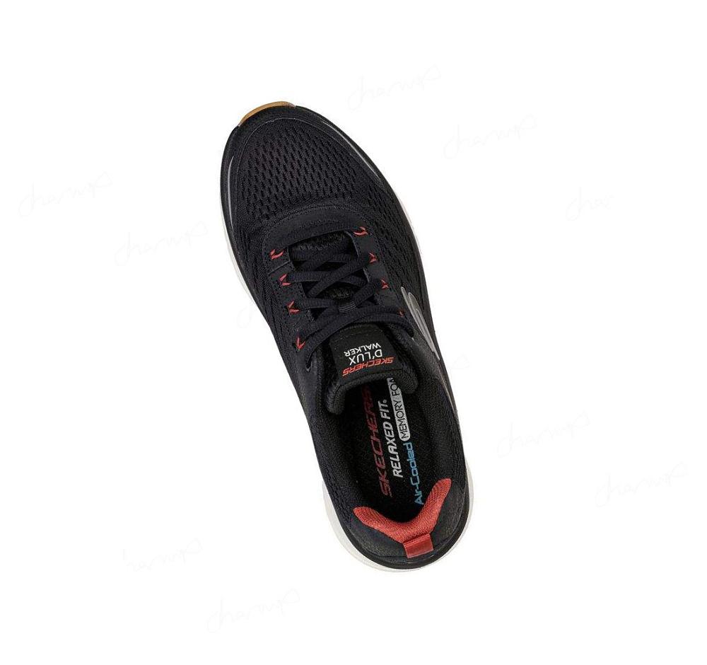 Zapatillas Para Caminar Skechers Relaxed Fit: D'Lux Walker Hombre Negras | 581AC_AR