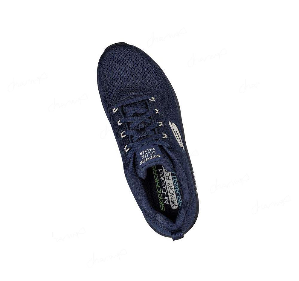 Zapatillas Para Caminar Skechers Relaxed Fit: D'Lux Walker - Meerno Hombre Azul Marino | 583T8_AR