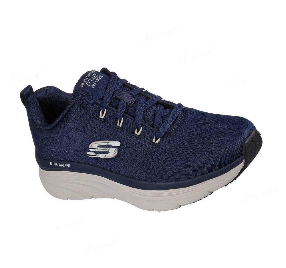 Zapatillas Para Caminar Skechers Relaxed Fit: D\'Lux Walker - Meerno Hombre Azul Marino | 583T8_AR