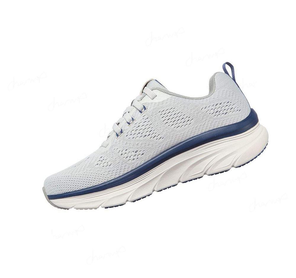 Zapatillas Para Caminar Skechers Relaxed Fit: D'Lux Walker - Commuter Hombre Gris Azul Marino | 5850A_AR